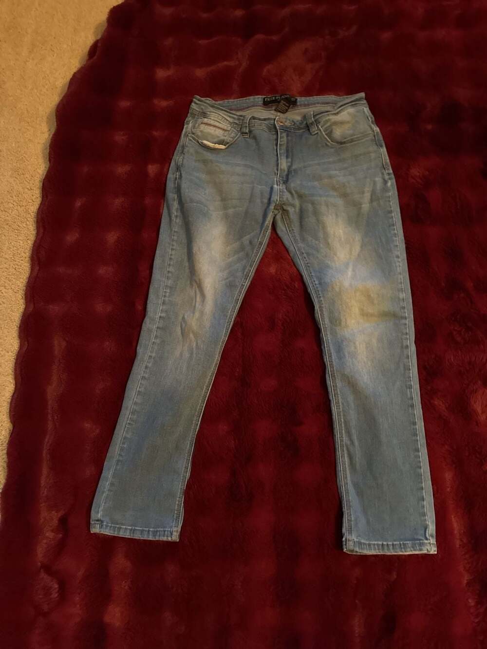 Free Planet Men's Straight Leg Jeans 32x30 A519